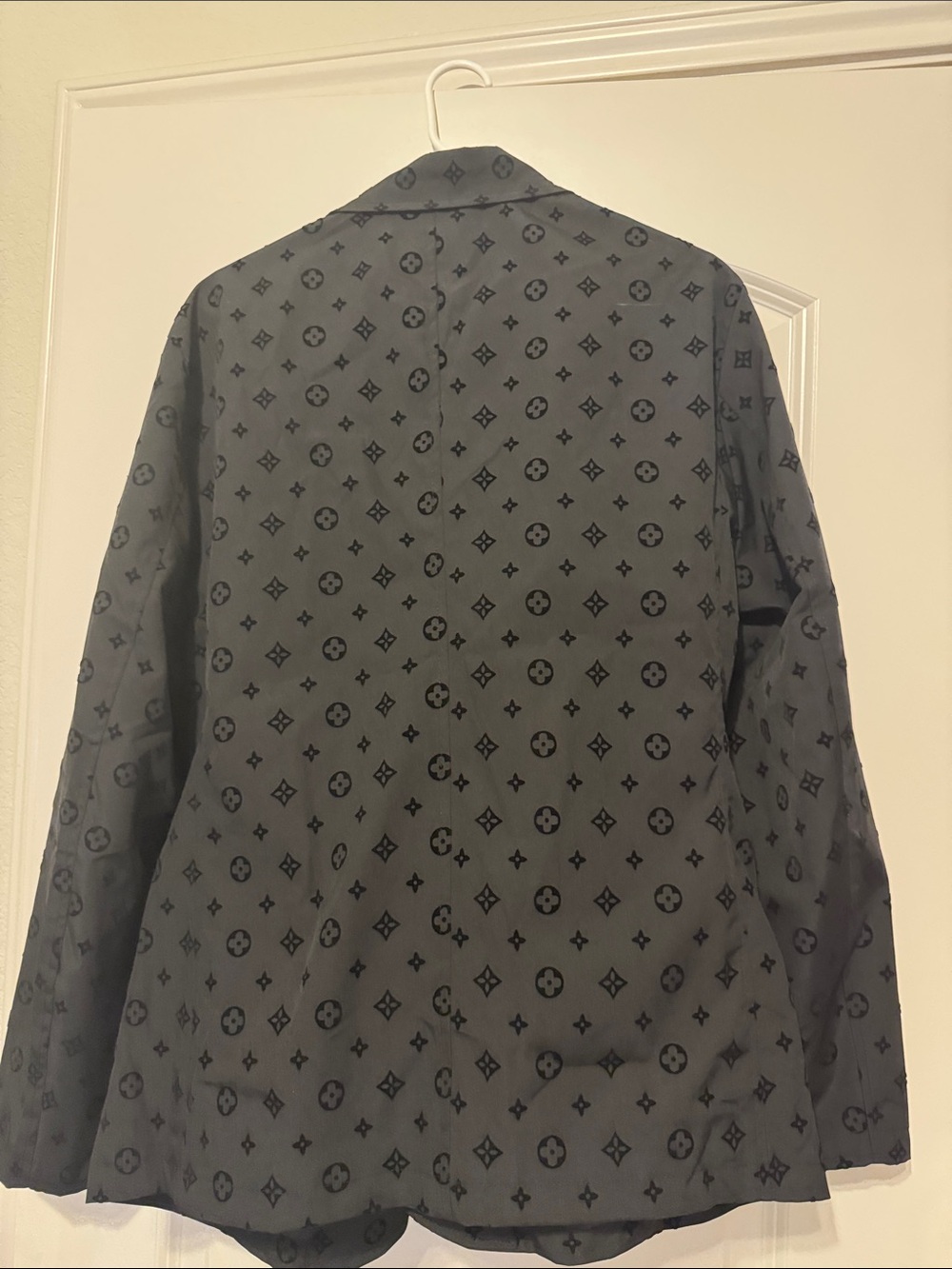 Black Monogram Men's Blazer XL